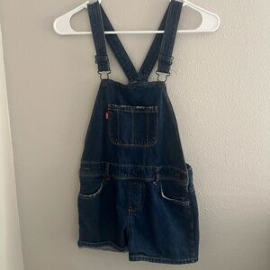 Levi's Blue Denim Shortalls